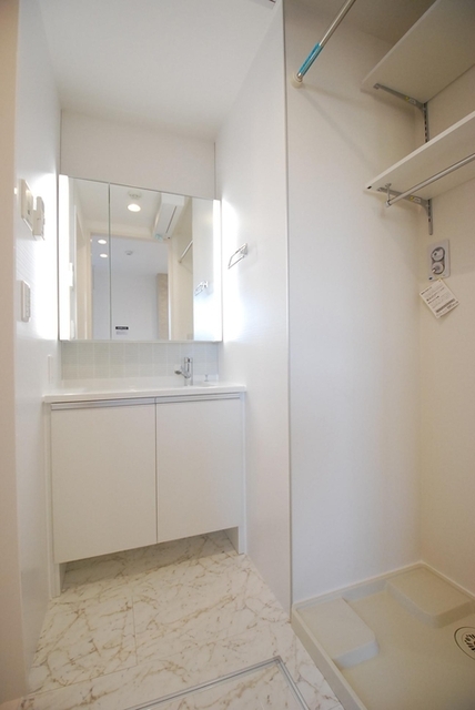 洗面設備　１０１　洗髪洗面化粧台、室内洗濯機置場