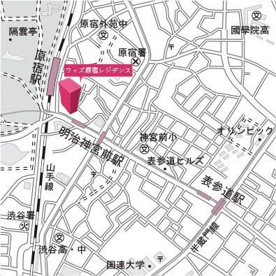 コンビニ　ローソン明治神宮前メトロピア店（コンビニ）まで138m