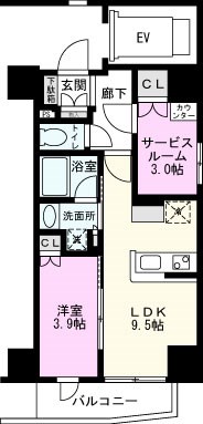 ジェイグランコート上野入谷の間取り写真
