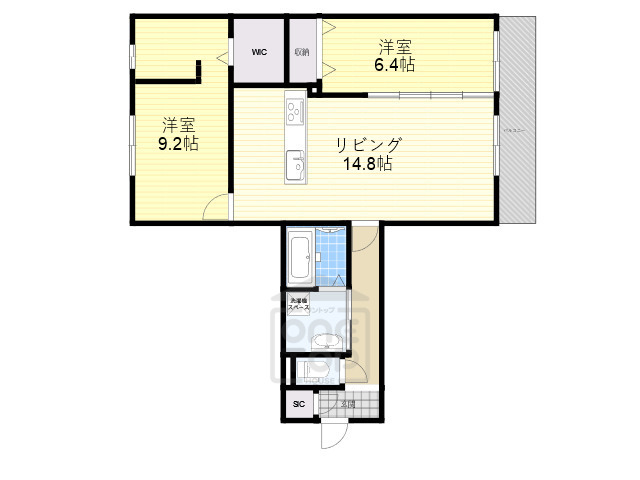 D-residence富田町の間取り写真