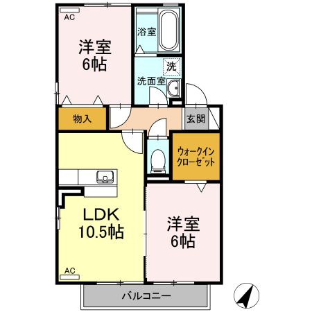 グランドゥールKの間取り写真