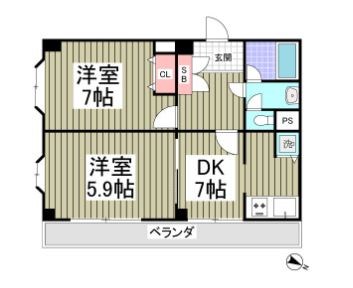 ワコーレエレガンス西新井の間取り写真