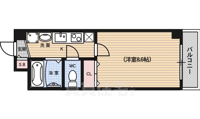 パルティール四条の間取り写真