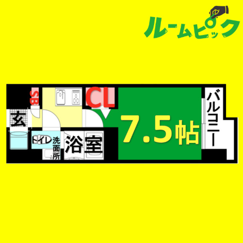 ＪＲ中央本線 鶴舞駅 徒歩9分 12階建 築20年の間取り写真