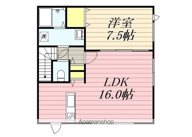 ＪＲ函館本線 五稜郭駅 徒歩32分 2階建 築12年の間取り写真