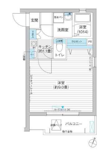 イースト6ハイツの間取り写真