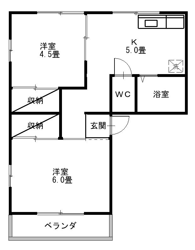 高橋ハイツの間取り