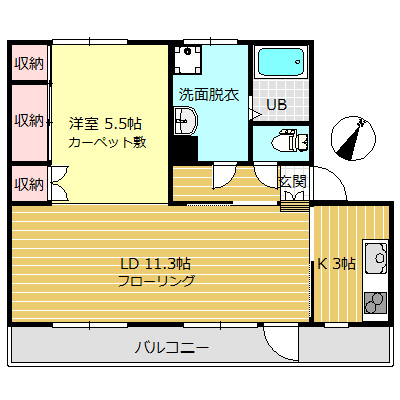 ＭＩＤハイツ駒見の間取り