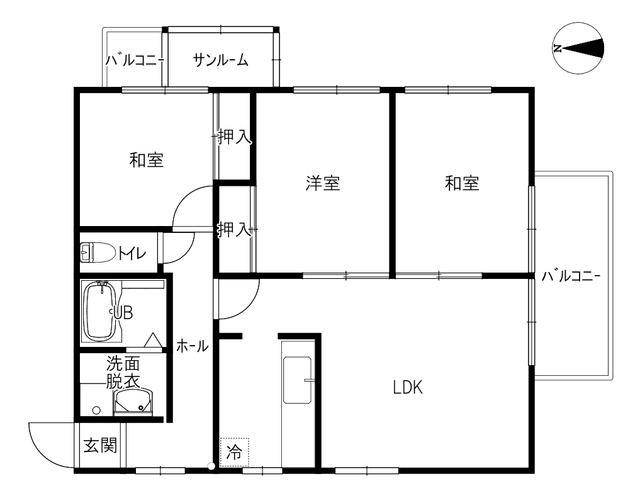 サンヒルズ花の間取り