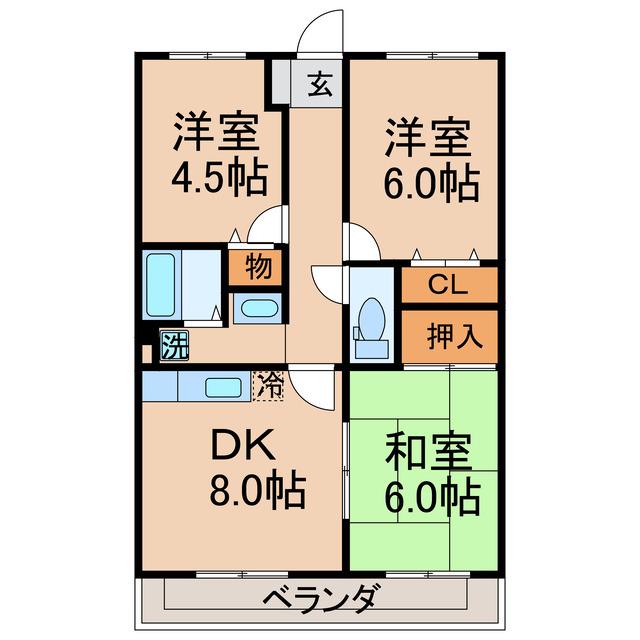 コスモス円座Iの間取り