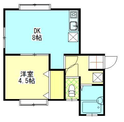 メゾンド菅原三八　Ｆの間取り