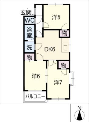 セピアツインズ　Ａ棟の間取り