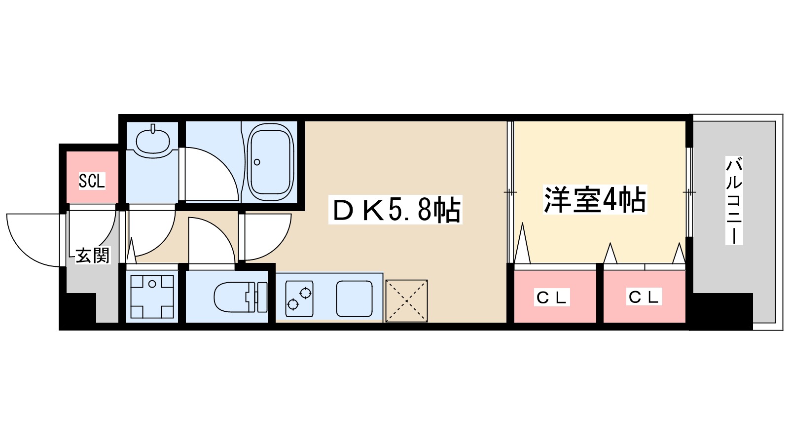 プレジオ江坂サウスの間取り