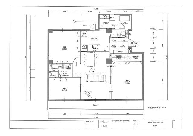 【福岡市早良区西新のマンションの間取り】