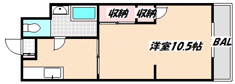 市川市鬼高のマンションの間取り