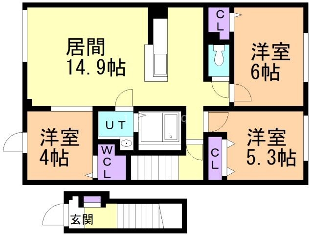 グランデュオ　タカスの間取り