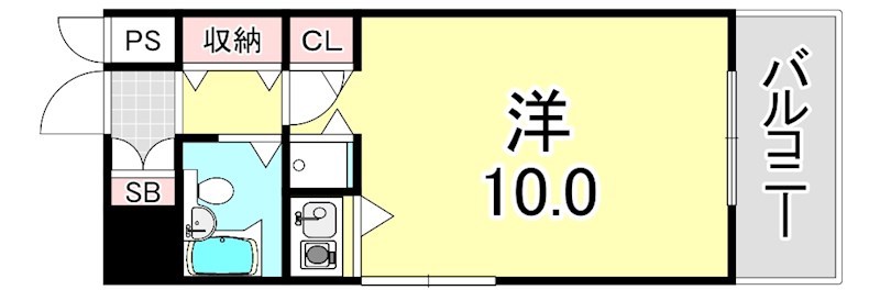 朝日プラザ長田南の間取り