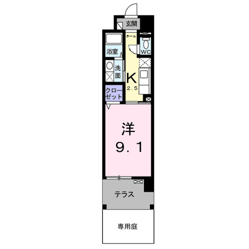 belle・franc祥鳥橋の間取り