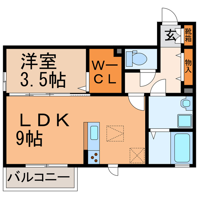 リヴェール（西屋町）の間取り