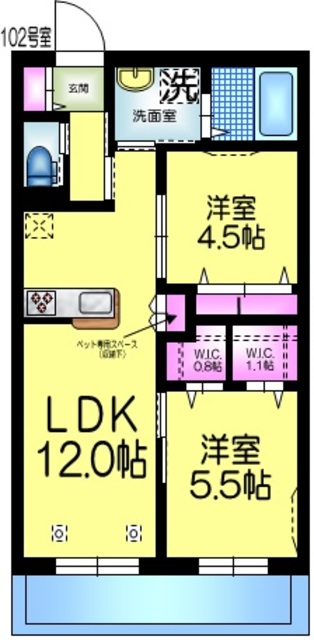 【へーベルメゾンわびすけの間取り】