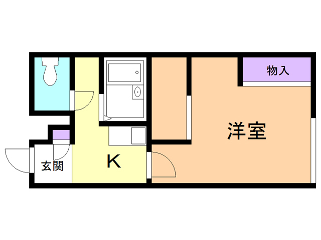 レオパレスエクシールの間取り