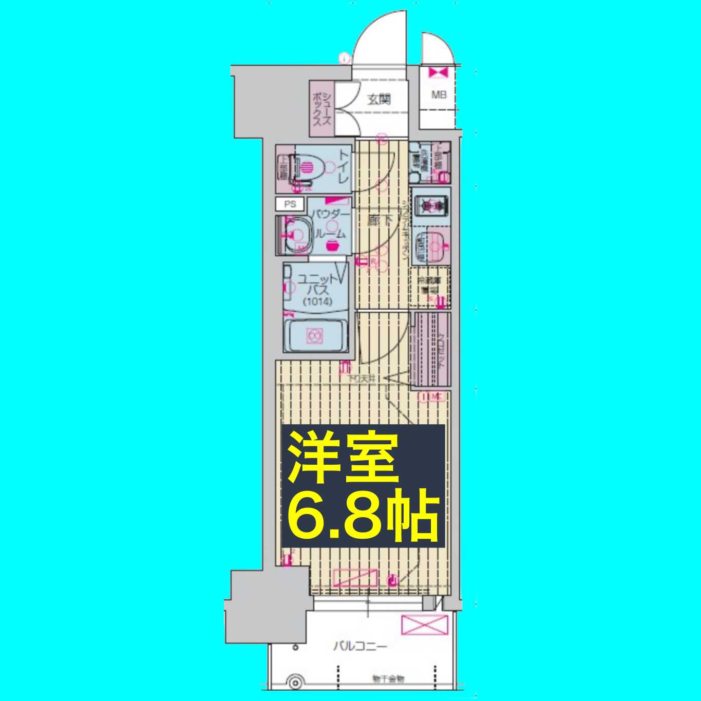 プレサンス上前津エレスタの間取り