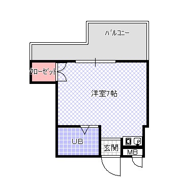 大和ヒューマンハイツ点野Ｂ棟の間取り