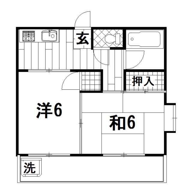 アットハウス田迎の間取り