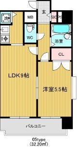 名古屋市天白区八幡山のマンションの間取り