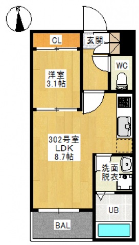 REGALEST　門田屋敷の間取り