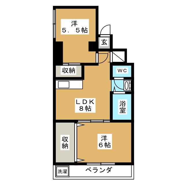 プランドール上田の間取り