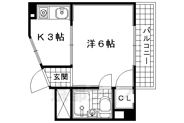 ＪＰアパートメント宇治の間取り