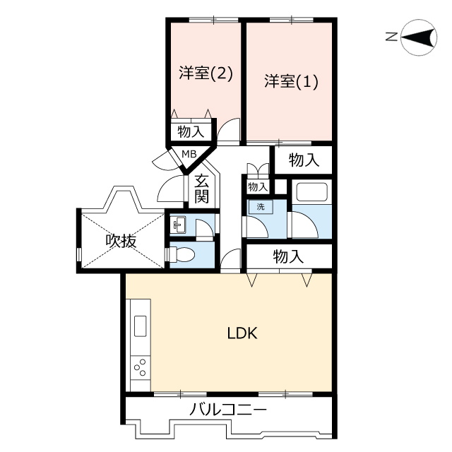 ＵＲ金沢シーサイドタウン並木二丁目の間取り