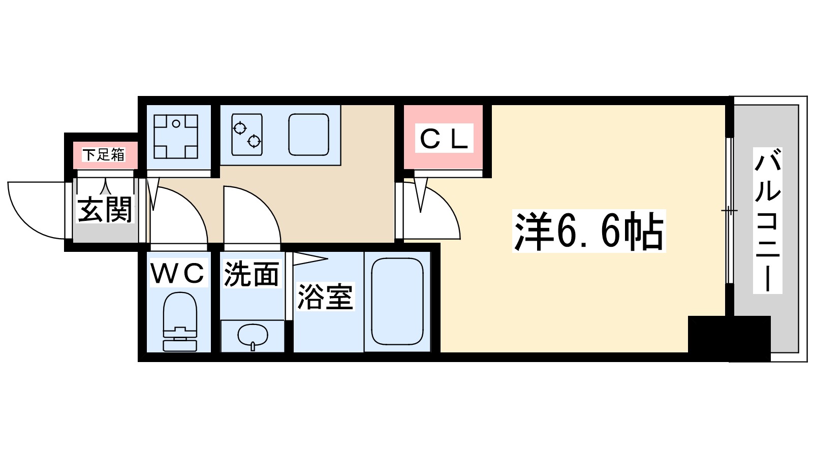 プレサンス梅田北オールの間取り