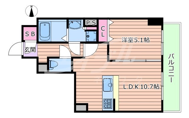 TOPAZ江坂の間取り