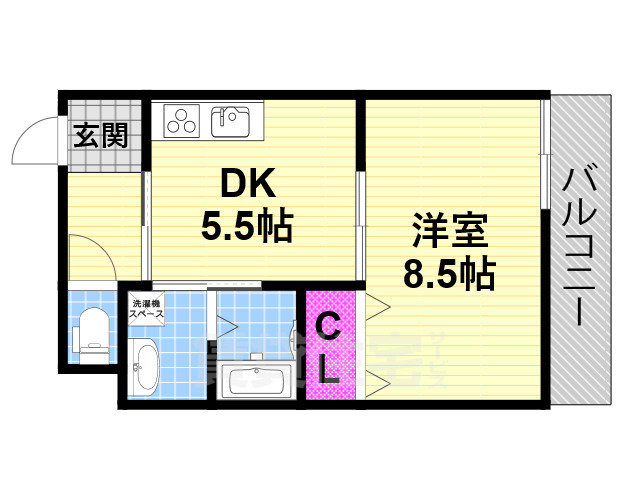 タイセイパレス寝屋川公園の間取り