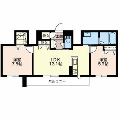 アトリエＨ＆Ｍの間取り