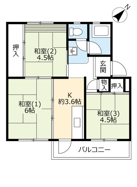 ＵＲ泉南一丘の間取り