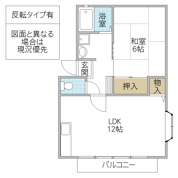 ルミネハイツ B棟の間取り