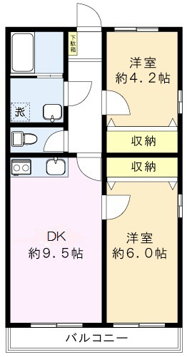 ベルメゾン大矢の間取り