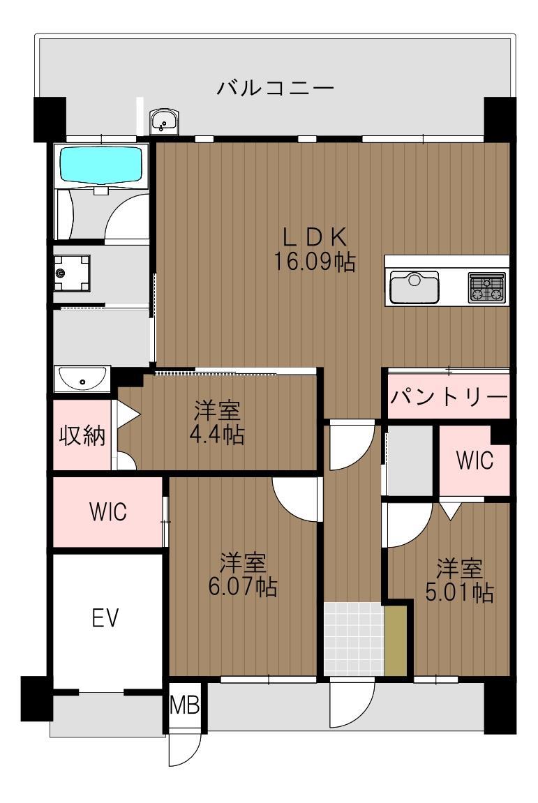 リヴィエール長府　シーサイドヴィラの間取り