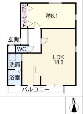 ピースフルメゾン　Ｎ棟の間取り