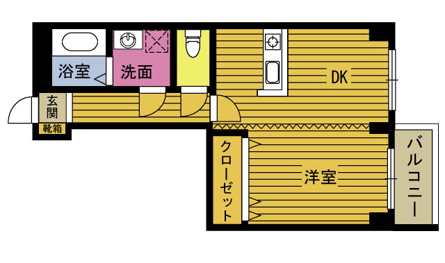 セントラルコート大分駅前の間取り