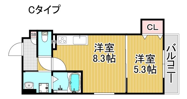 クリエオーレ山王の間取り