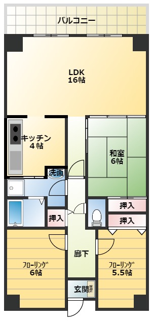 PHOENIX COURT 交野Iの間取り