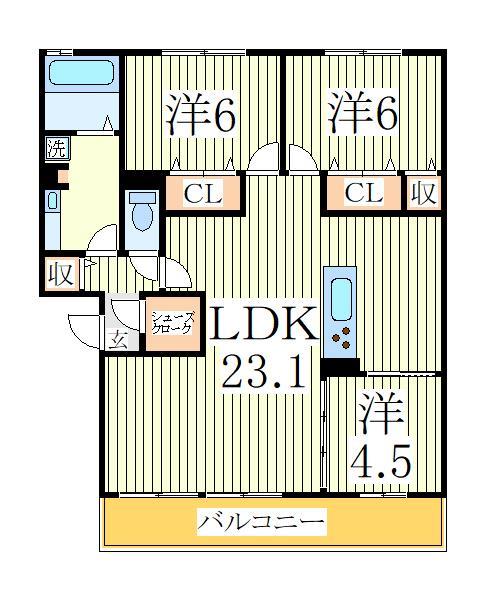 ＰｉｘｉｅｈｏｌｌｏｗＡ棟の間取り