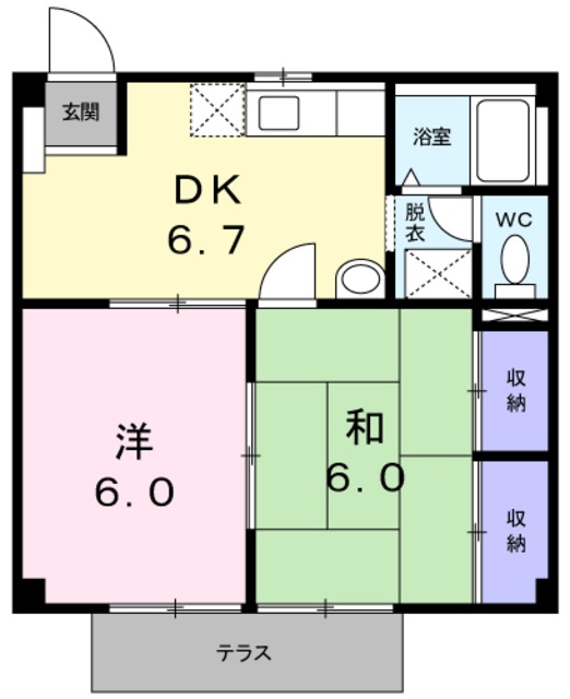 ニューシティ東赤坂の間取り