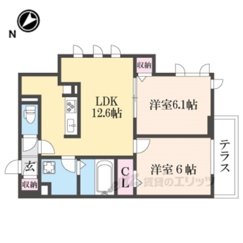 仮称）南区吉祥院井ノ口町新築ハイツの間取り