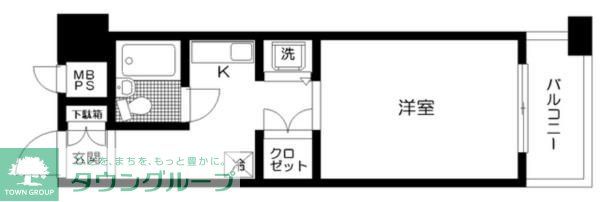 狭山市入間川のマンションの間取り