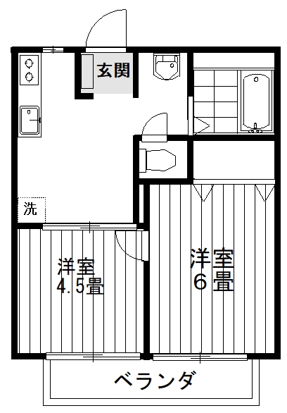 ハイツリベラルの間取り